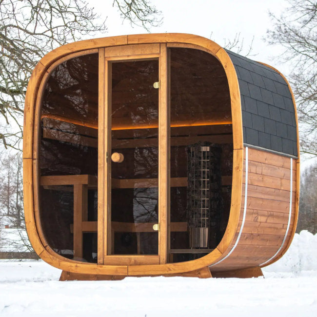 Design Sauna Dice Blanco – Modern Scandinavisch Wellness Genot - Finesse Wellness BV