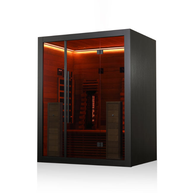 Hekla Infrared 160 Nero: Compacte 2-Persoons Infraroodcabine