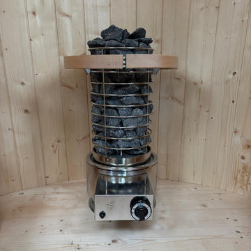 FinSteam Aurora 12-rings: Een Design-Icoon onder de Gasgestookte Saunakachels - Finesse Wellness BV