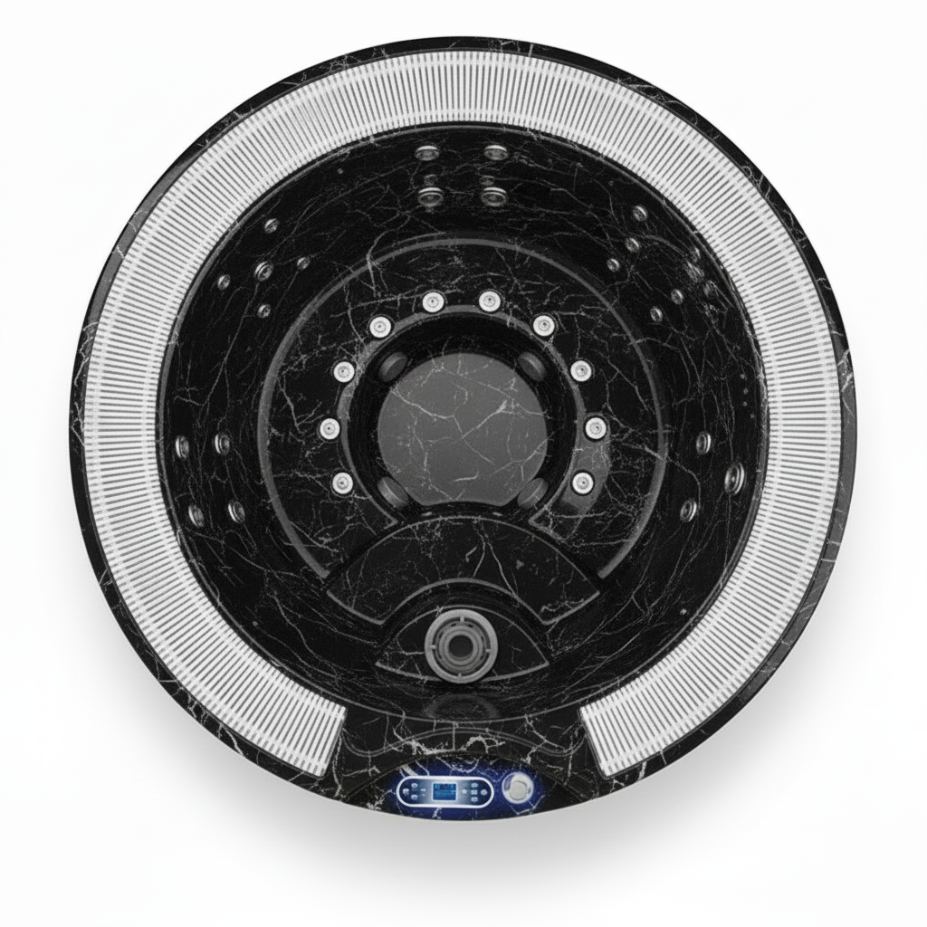 Hanscraft HC8 - Black Marble - Grey (klantverkoop - nieuw in verpakking) - Finesse Wellness BV