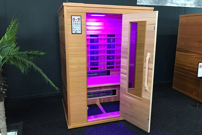 FS 140 Deluxe Cerderhouten Infrarood Sauna-Finesse Wellness BV